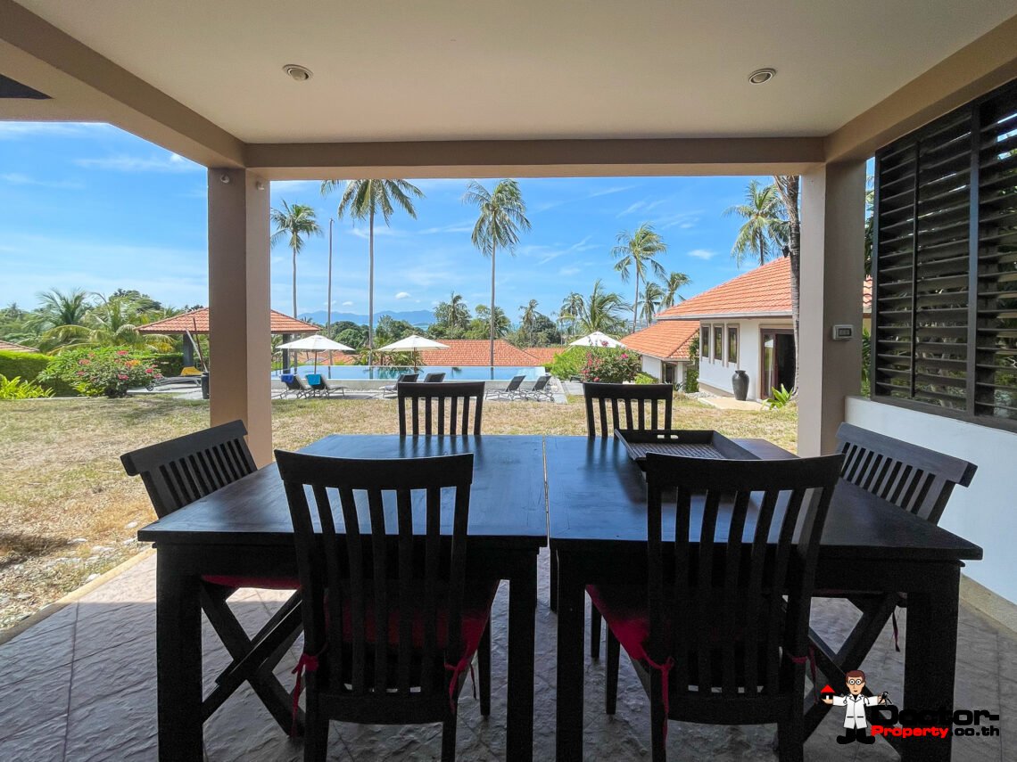 Spacious 5 Bedroom Private Pool Villa with Sea View – Bo Phut, Koh Samui – For Sale